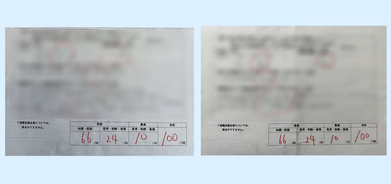 100点！100点！100点?
